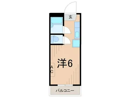 セントラルコーポ・クロッカス館(ワンルーム/3階)の間取り写真