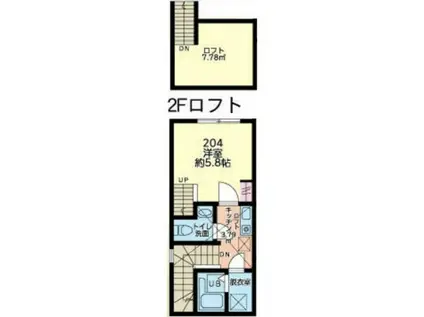 リブラ相模台(1K/2階)の間取り写真