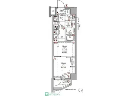 クレイシアIDZ練馬富士見台(2K/1階)の間取り写真