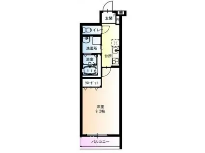 フジパレス鳳駅西V番館(1K/1階)の間取り写真