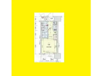 プレサンス梅田東ディアロ(1K/11階)の間取り写真