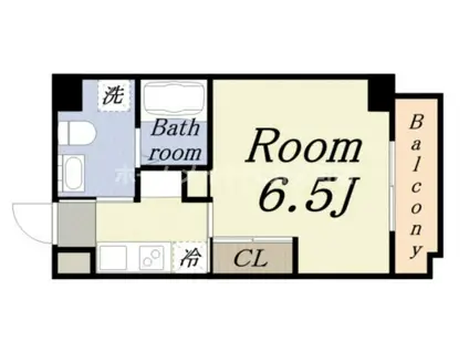 JJ COURT 市元(1K/10階)の間取り写真