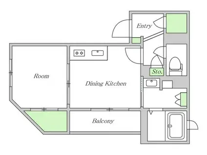CLASSICA十三(1DK/3階)の間取り写真