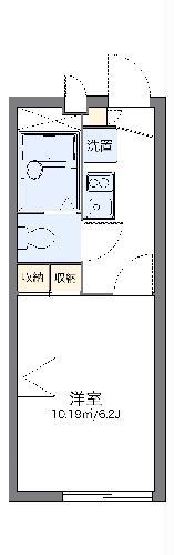 レオパレスロワール130(1K/1階)の間取り写真