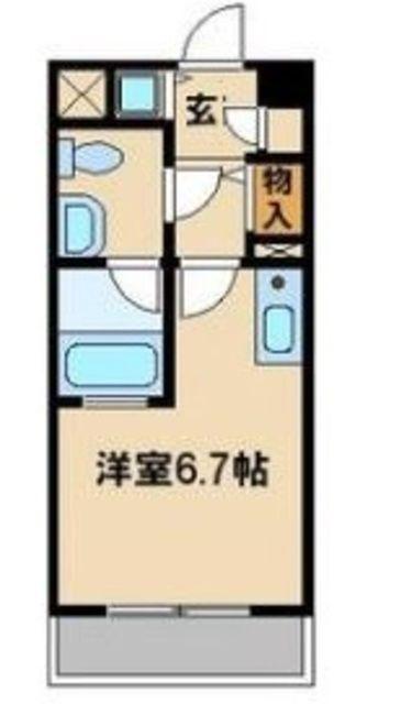 サンセール与野本町(ワンルーム/4階)の間取り写真