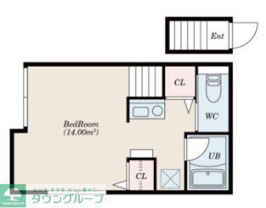COZY COAT OGAWA(ワンルーム/2階)の間取り写真