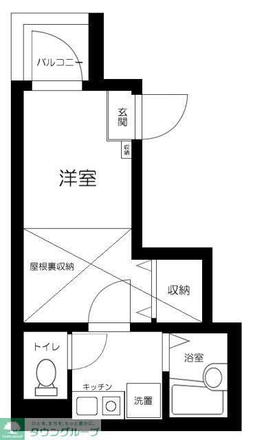 HIDAMARI OHGI(1K/3階)の間取り写真