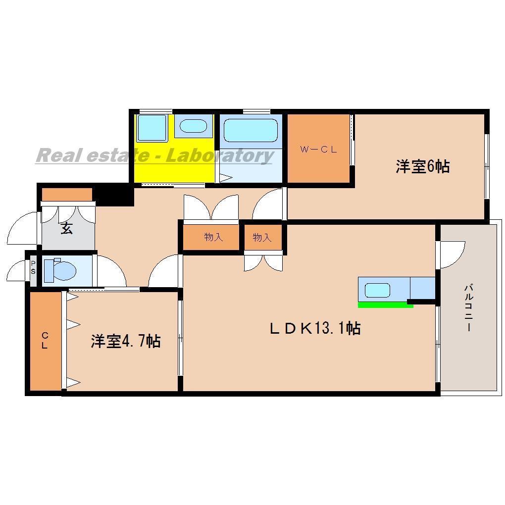 ALTE MEISTER REVEII (2LDK/3階)の間取り写真