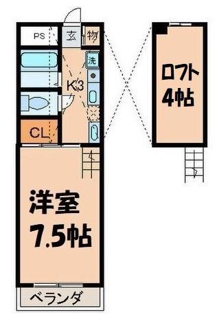 エスポワール本山(1K/12階)の間取り写真