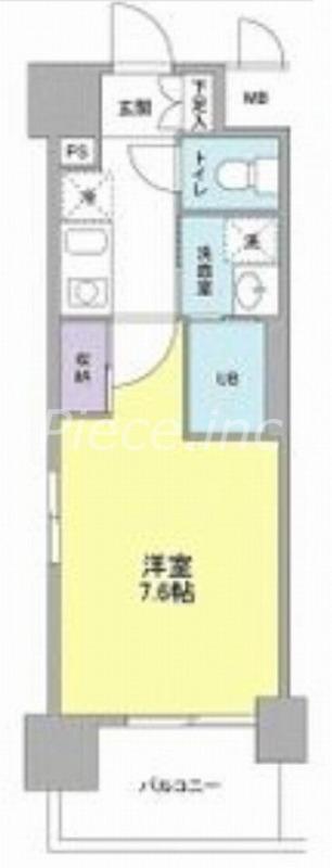 COMFORESPA新大阪(1K/6階)の間取り写真
