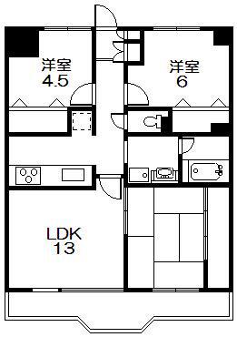 シェラ目白台豊坂(3LDK/3階)の間取り写真
