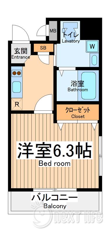 アーデン町田(1K/4階)の間取り写真