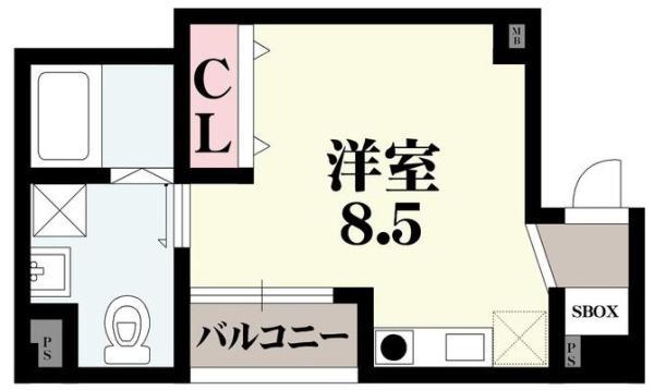 ORIENTCITY・K(ワンルーム/3階)の間取り写真