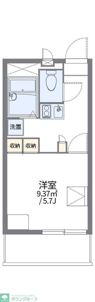 レオパレスカナサラ(1K/1階)の間取り写真