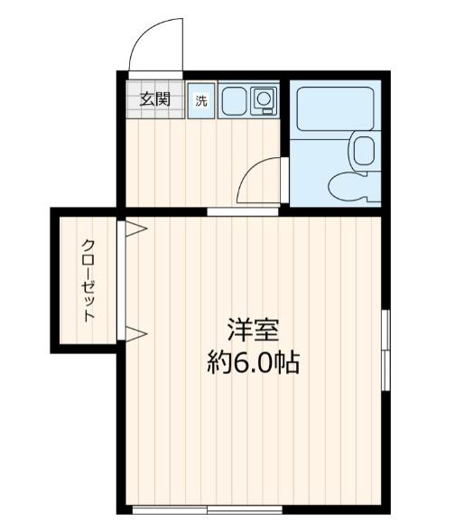 BLOOMING NAKAMAGOME(ワンルーム/2階)の間取り写真