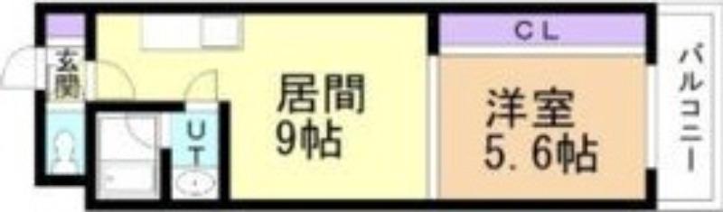 MAISON KAMUY SHINKAWA(1LDK/2階)の間取り写真