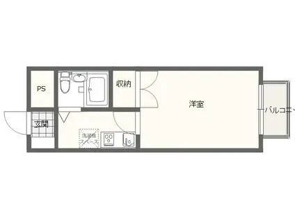 SEIZAN(1K/2階)の間取り写真