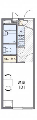 アンジュエ(1K/2階)の間取り写真