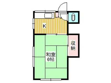 和風荘(1K/2階)の間取り写真