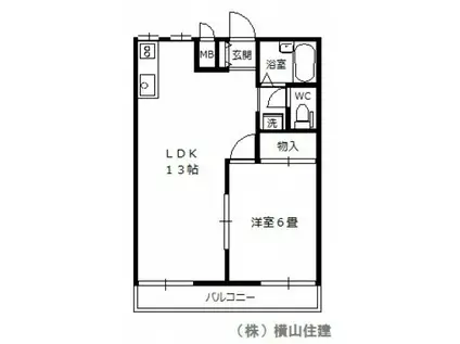 シャトーエスポワール(1LDK/1階)の間取り写真
