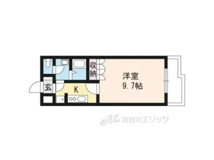 アーバンコーポラス土山(1K/2階)の間取り写真