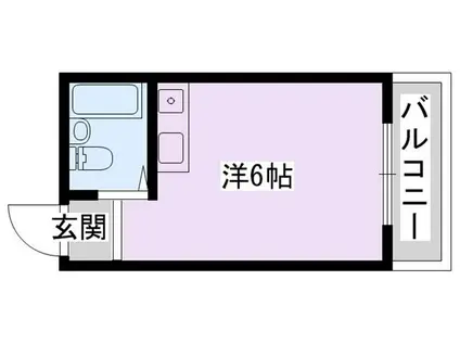 ウイングハイツ扇町(ワンルーム/1階)の間取り写真
