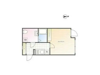 ALERO YUSHIMA-ノース(1K/3階)の間取り写真