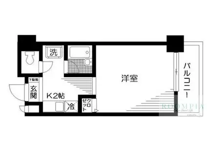 デュオフィール島津山(ワンルーム/10階)の間取り写真