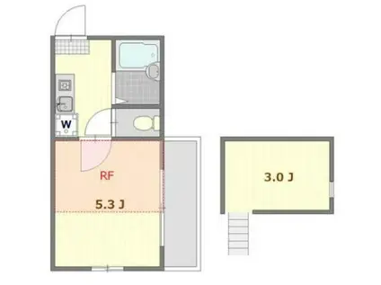 リブ亀戸(1K/3階)の間取り写真