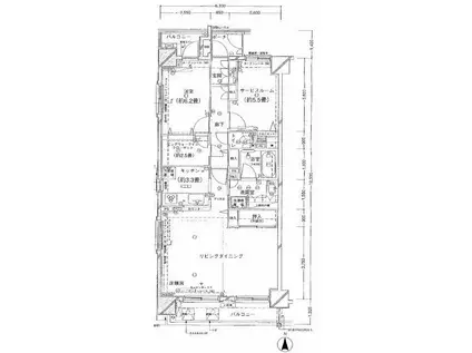 クレストフォルム錦糸町親水公園(1SLDK/6階)の間取り写真