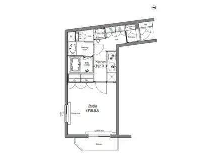 アーデン北沢(1K/2階)の間取り写真