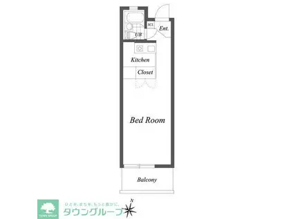 DELCCS鷺ノ宮(ワンルーム/2階)の間取り写真