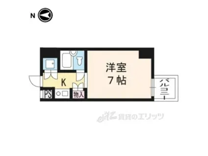 シリウス星の子(ワンルーム/5階)の間取り写真