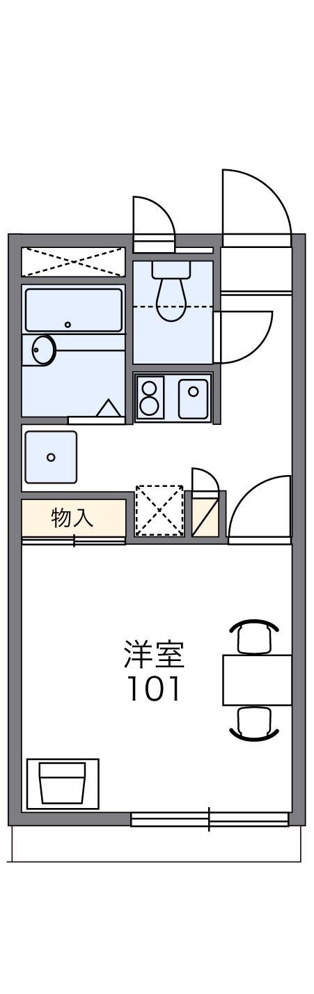 レオパレスBIANCO(1K/2階)の間取り写真