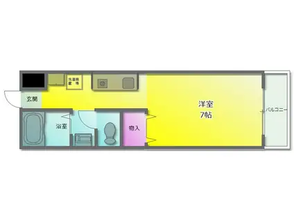 ドムスOGAWA(1K/2階)の間取り写真