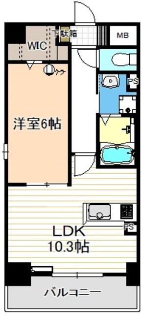 ビアンコネロ(1LDK/5階)の間取り写真