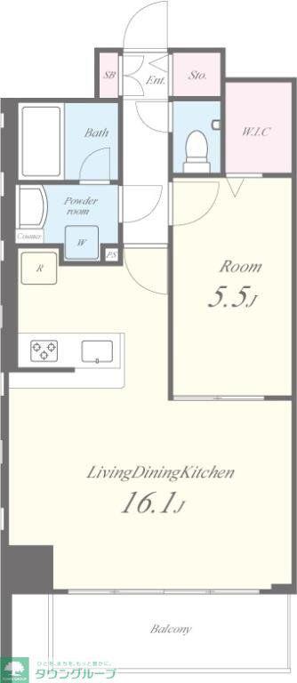 N RESIDENCE SUMIYOSHI(1LDK/1階)の間取り写真