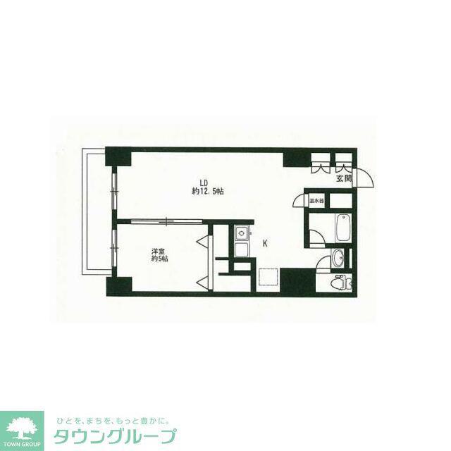 HF駒沢公園レジデンスTOWER(1LDK/18階)の間取り写真