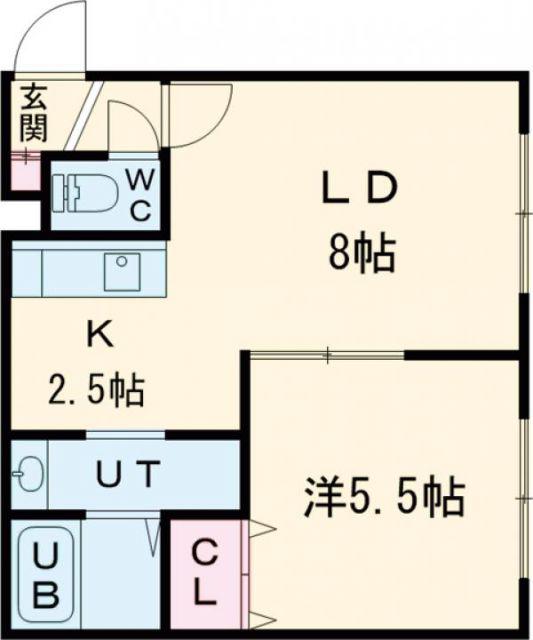 SHERATON 旭川駅前(1LDK/5階)の間取り写真