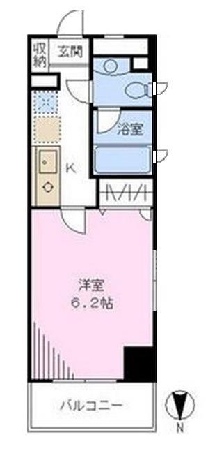 銀座アパートメントハウス(1K/6階)の間取り写真