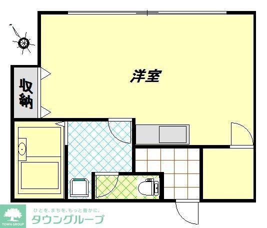 トーシンコーポマツバラ(ワンルーム/1階)の間取り写真