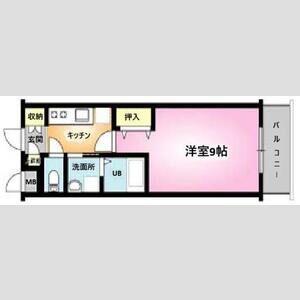 ファーストクラス新発田(1K/1階)の間取り写真