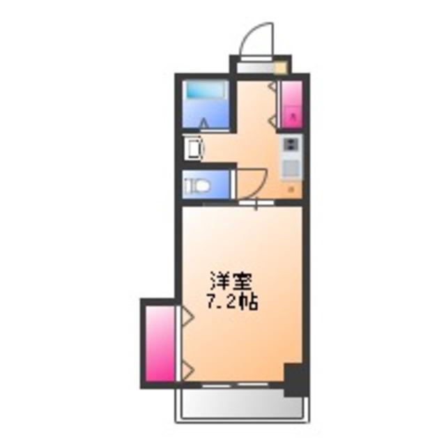 リアルなかもず(1K/4階)の間取り写真