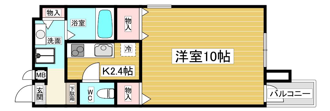 STONE MONAR(ワンルーム/4階)の間取り写真