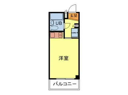 プレアール北田辺(ワンルーム/3階)の間取り写真