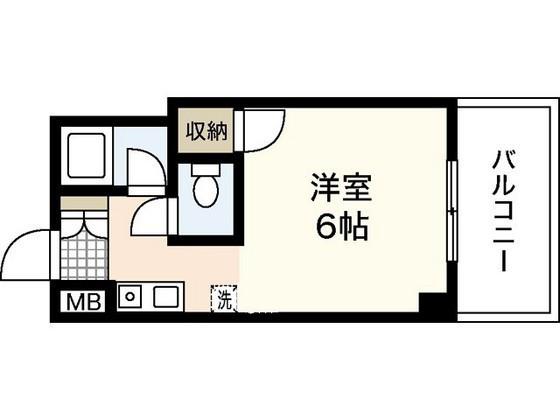 パークホレスト(1K/3階)の間取り写真