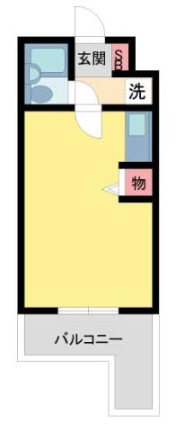 グランピア上甲子園(1DK/3階)の間取り写真