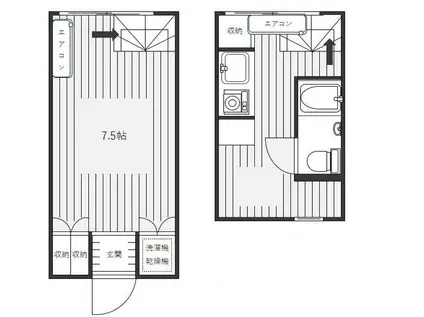 TDビル(1SK/3階)の間取り写真