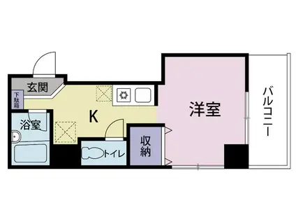 新城SKビル(1K/3階)の間取り写真