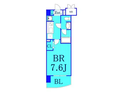 エムエフシー(1K/8階)の間取り写真